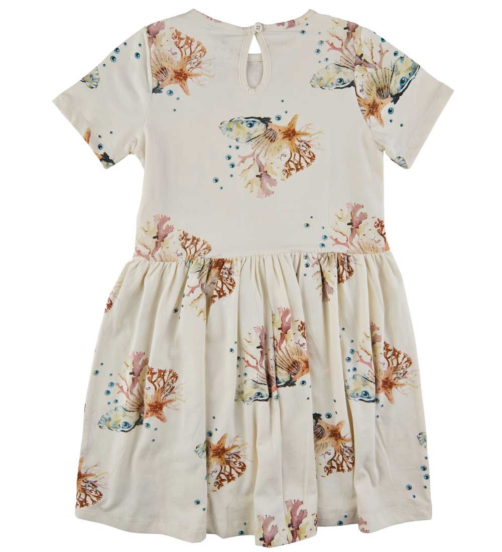 The New Kleid - TnGiselle - White Swan Coral Aop