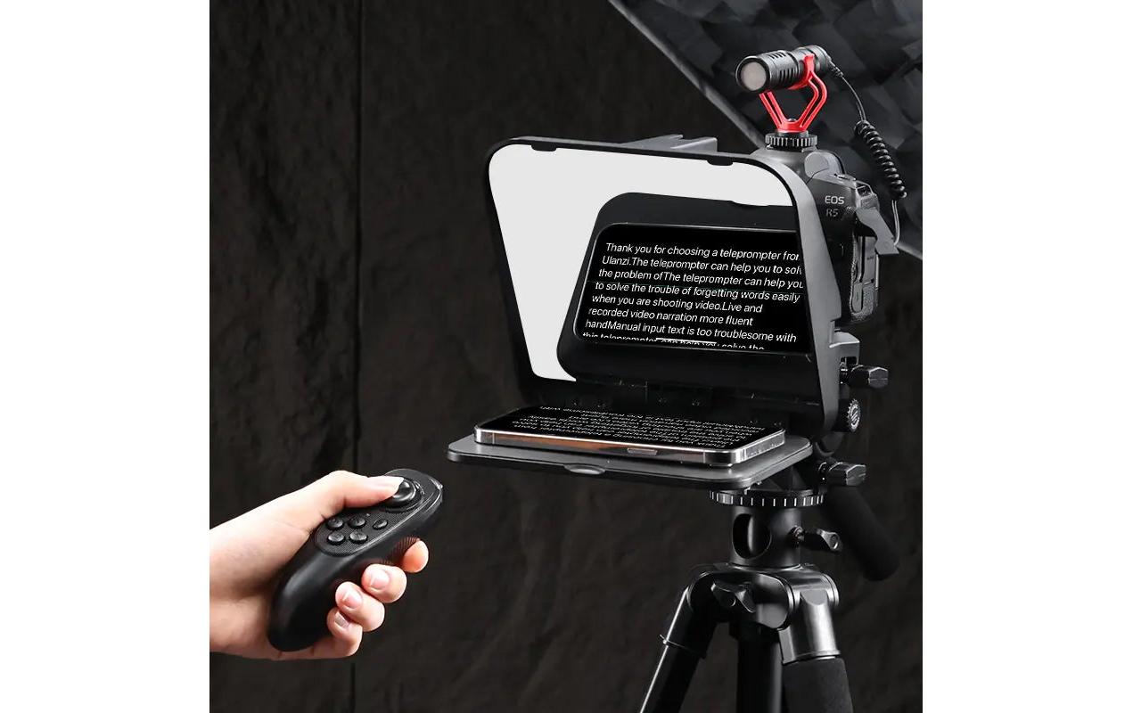 Teleprompter für Smartphones/Kameras RT02Teleprompter für Handys, Tablets und Kameras