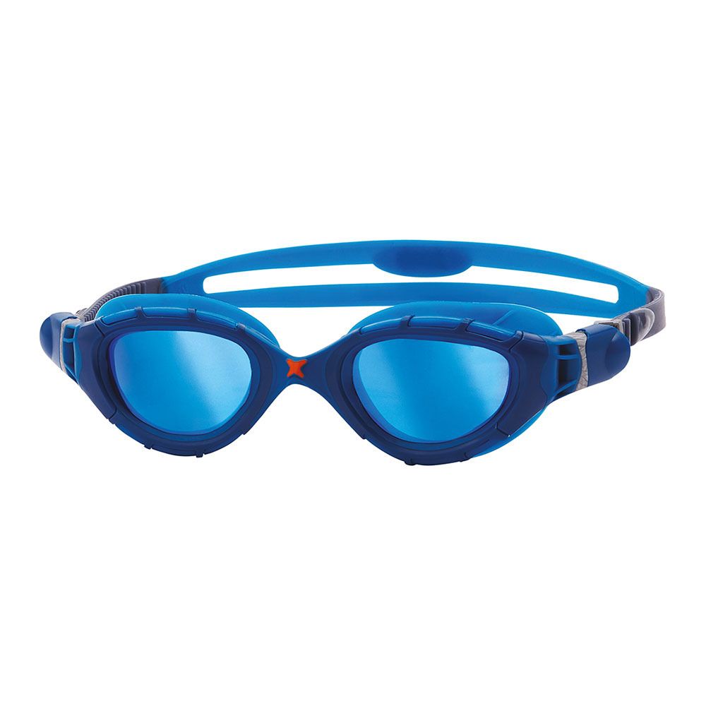 Zoggs PREDATOR FLEX TITANIUM - Lunettes de natation blue blue/mirrored blue
