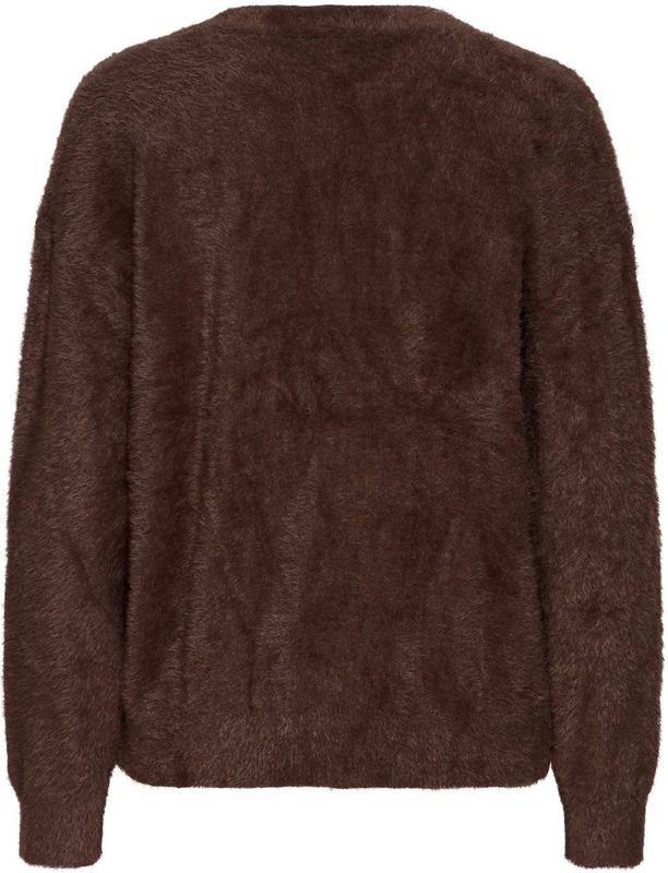 ICHI - IHBRULA - Gebreid Vest - Donkerbruin