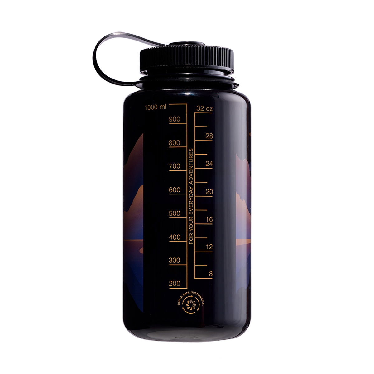 Nalgene Wide Mouth Sustain drikkedunk 1 L (Grey Moonset)