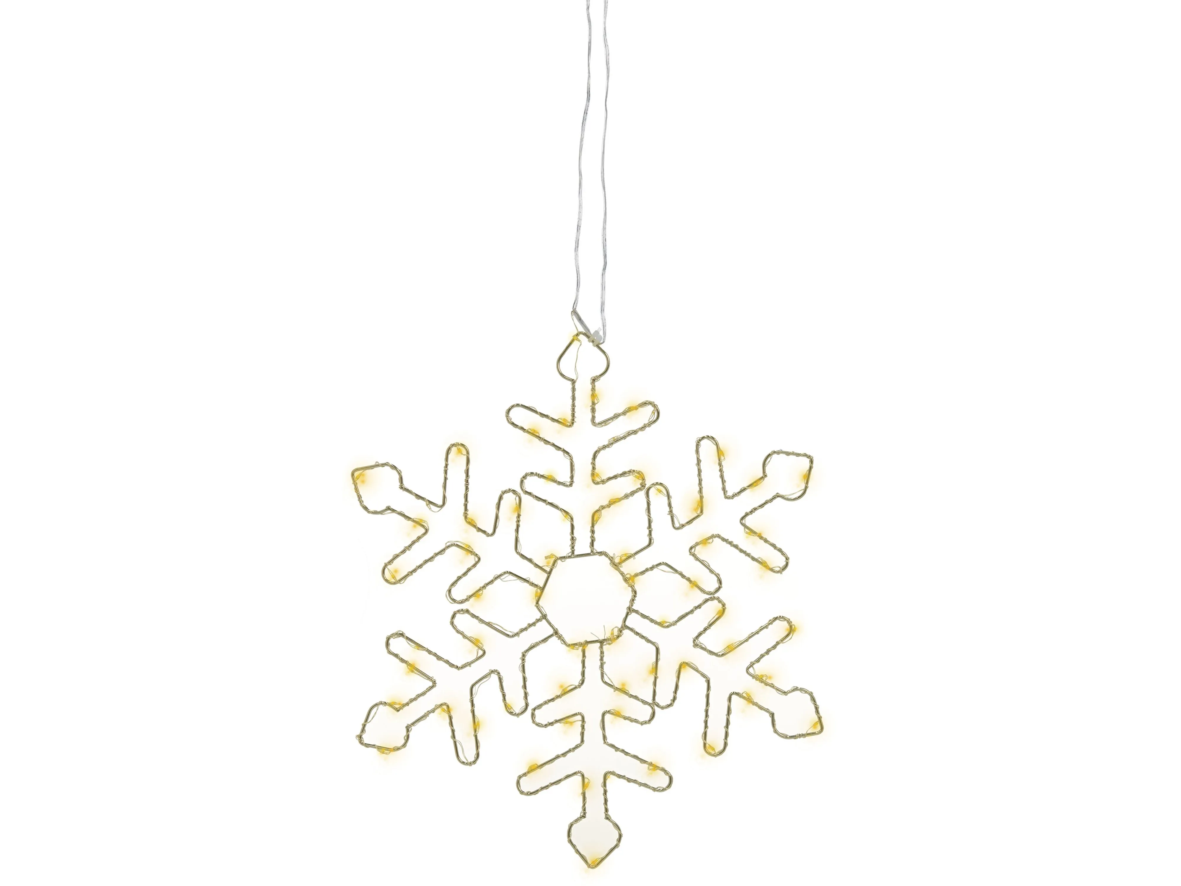 Hangende buitendecoratie LED LOHELA Sneeuwvlok 30/39/50 cm Zilver