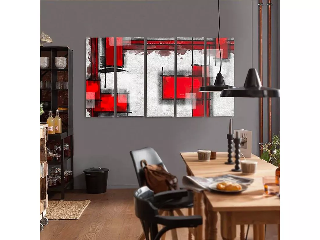 Tableau abstraction géométrique 5 - 150 x 100 cm