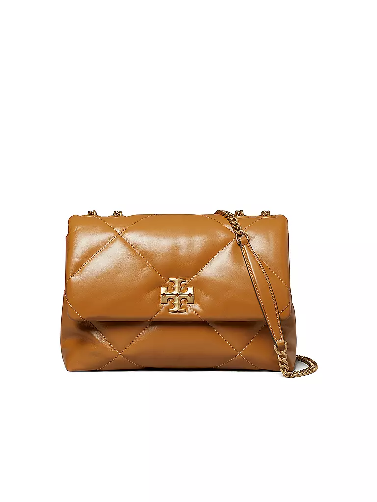 TORY BURCH Ledertasche - Umhängetasche KIRA DIAMOND  braun