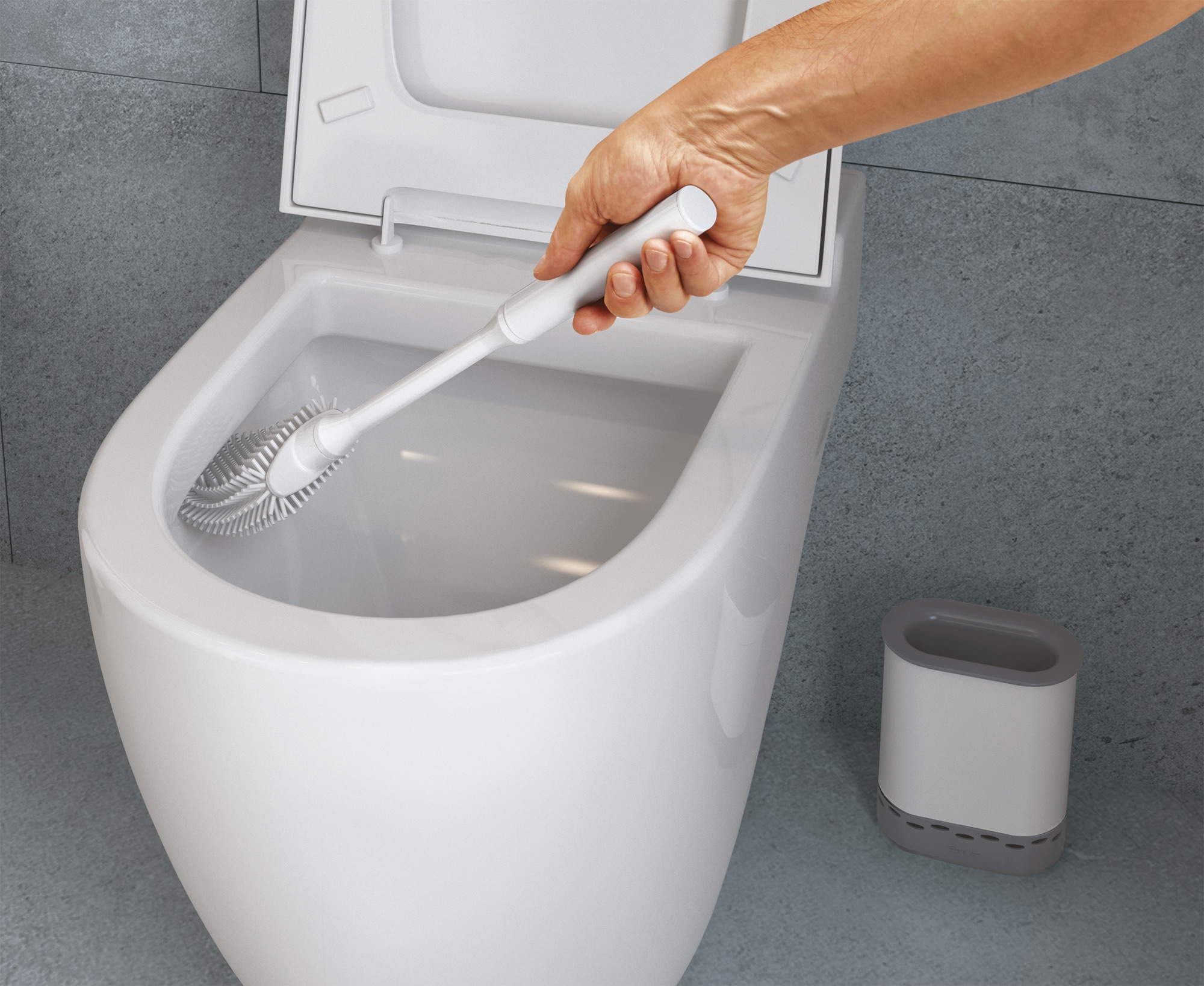 Metaltex Cleany WC-Bürste weiß/grau