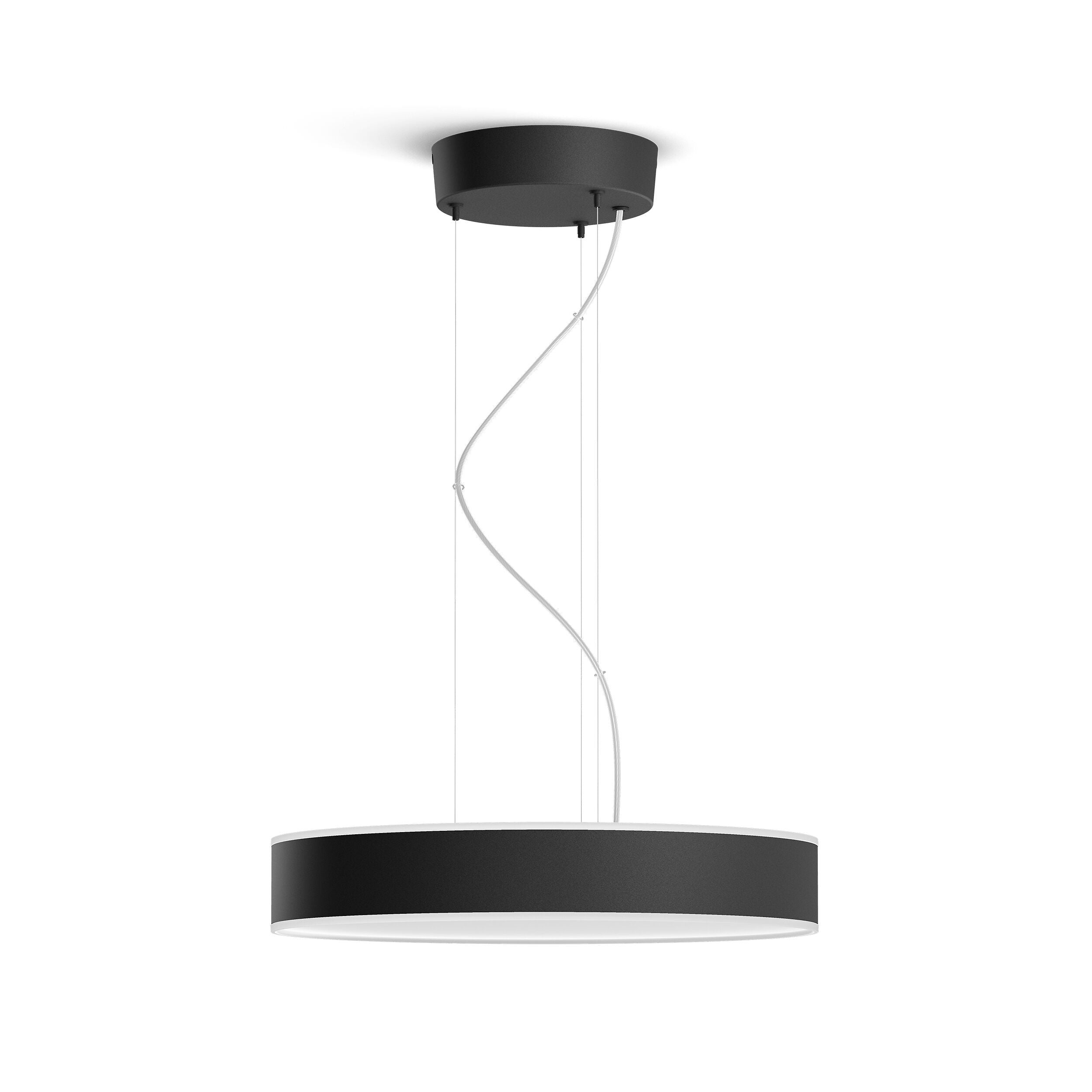 Philips hue ENRAVE Hängeleuchte - Schwarz / B: 47.0 cm x T: 20.9 cm x H: 160.0 cm