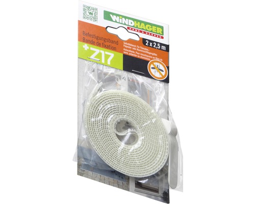 Windhager horbevestigingstape, transparant, 2,5 m, 2 stuks