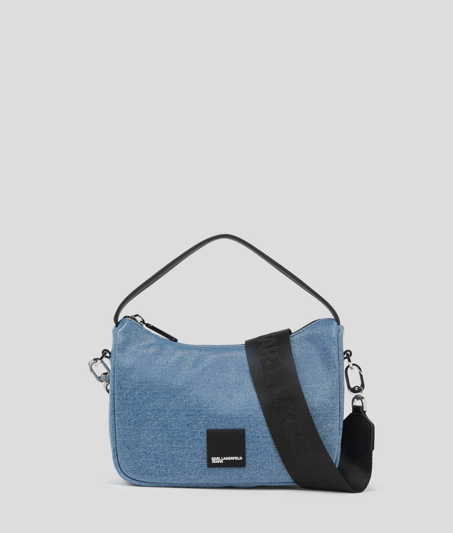MINI SAC BESACE AVEC LOGO ENCADRÉ KLJ - Bleu enduit