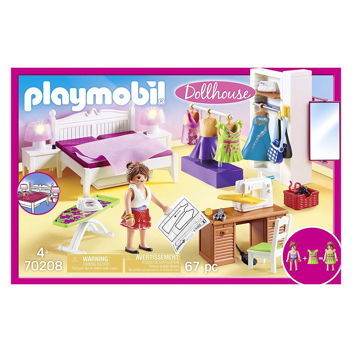 PLAYMOBIL® 70208 - Dollhouse - Schlafzimmer mit Nähecke