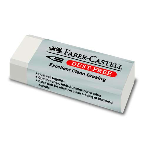 FABER-CASTELL Kunststoff-Radierer DUST-FREE