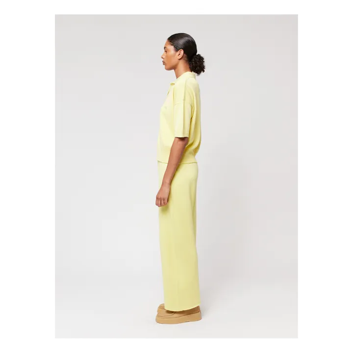 Bobo Choses Pull col Polo Coton Bio - Collection Femme  | Jaune