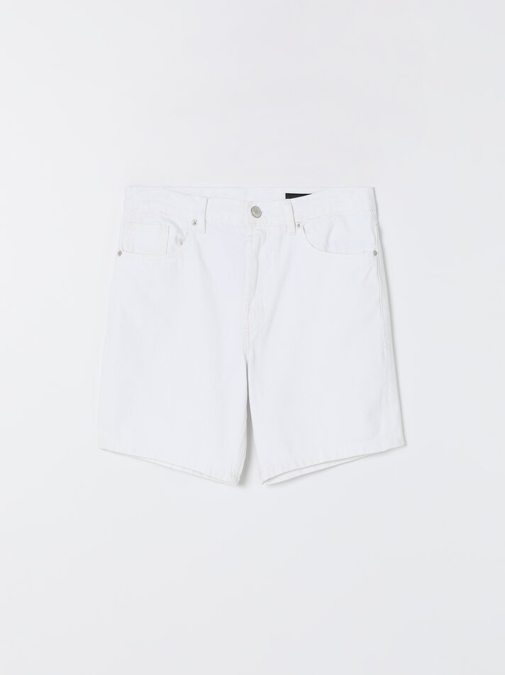 Bermuda jeans slim fit - Off-white
