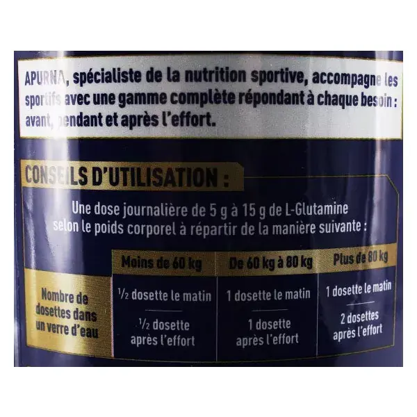 Apurna L-Glutamina 500g