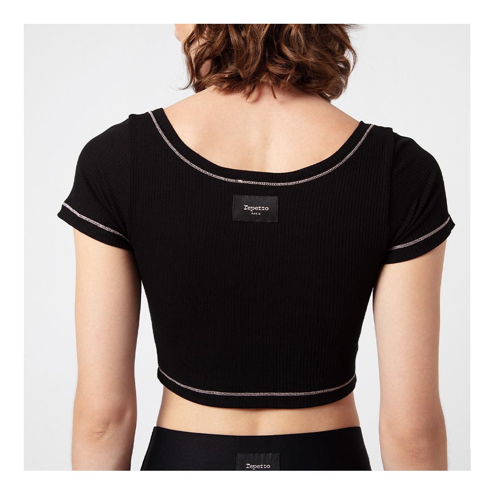 Repetto S0552 - Crop top Femme noir