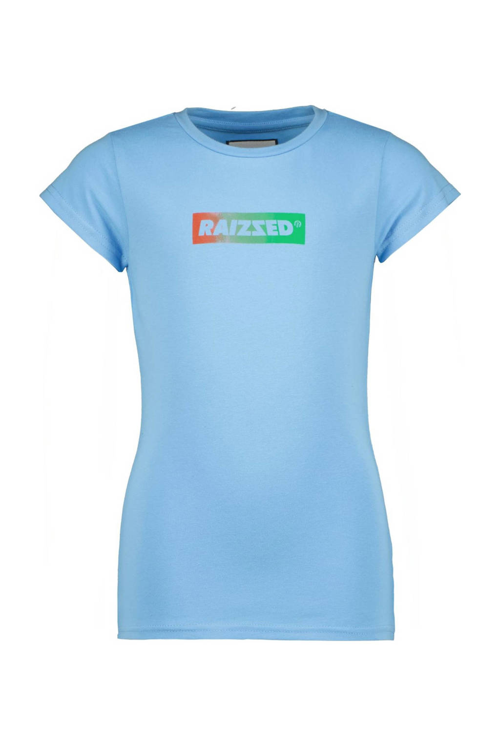 Raizzed T-shirt Denpasar met logo lichtblauw