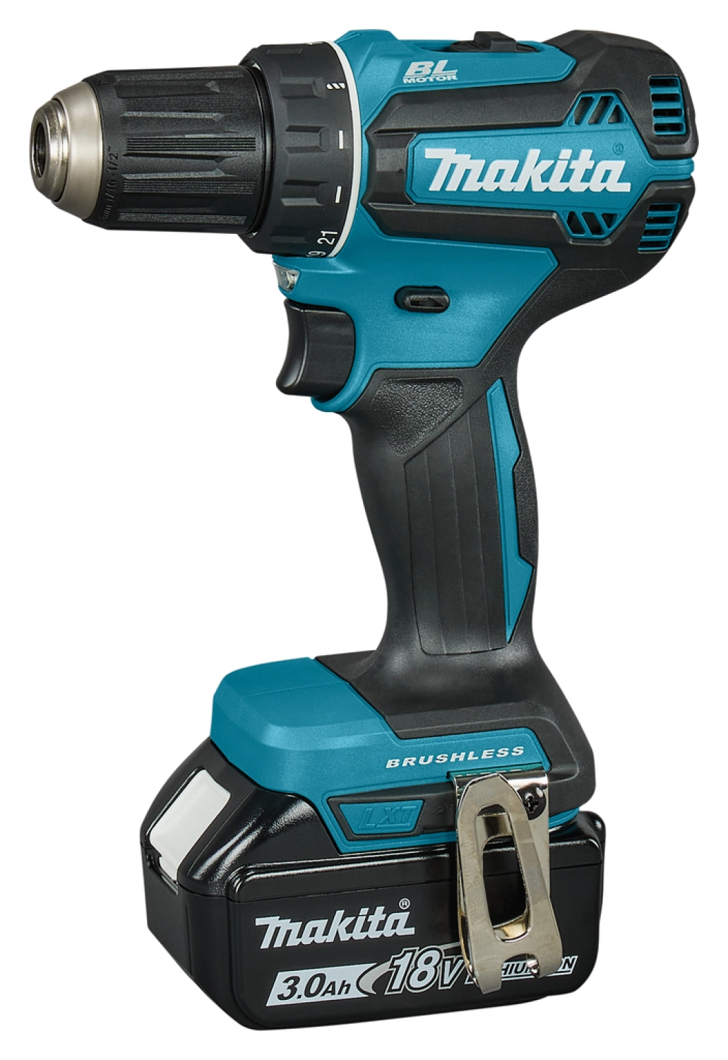 Makita DDF485SFE 18V Li-Ion accu boor-/schroefmachine set (2x 3.0Ah) in koffer - koolborstelloos