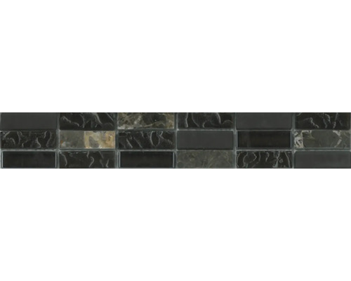 Rand Carrara glas-steen bruin 30x4,8 cm