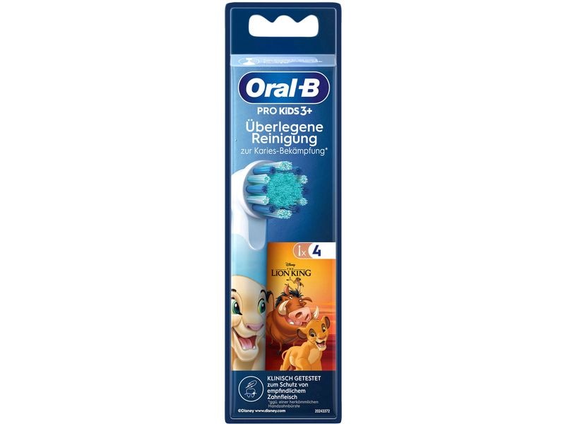 Oral-B Zahnbürstenkopf Kids Lion King 4 Stück Aufsteckbürsten