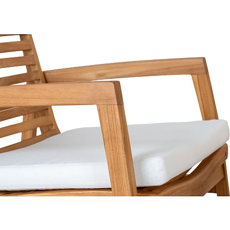 Loungesæt m. hynder - teak