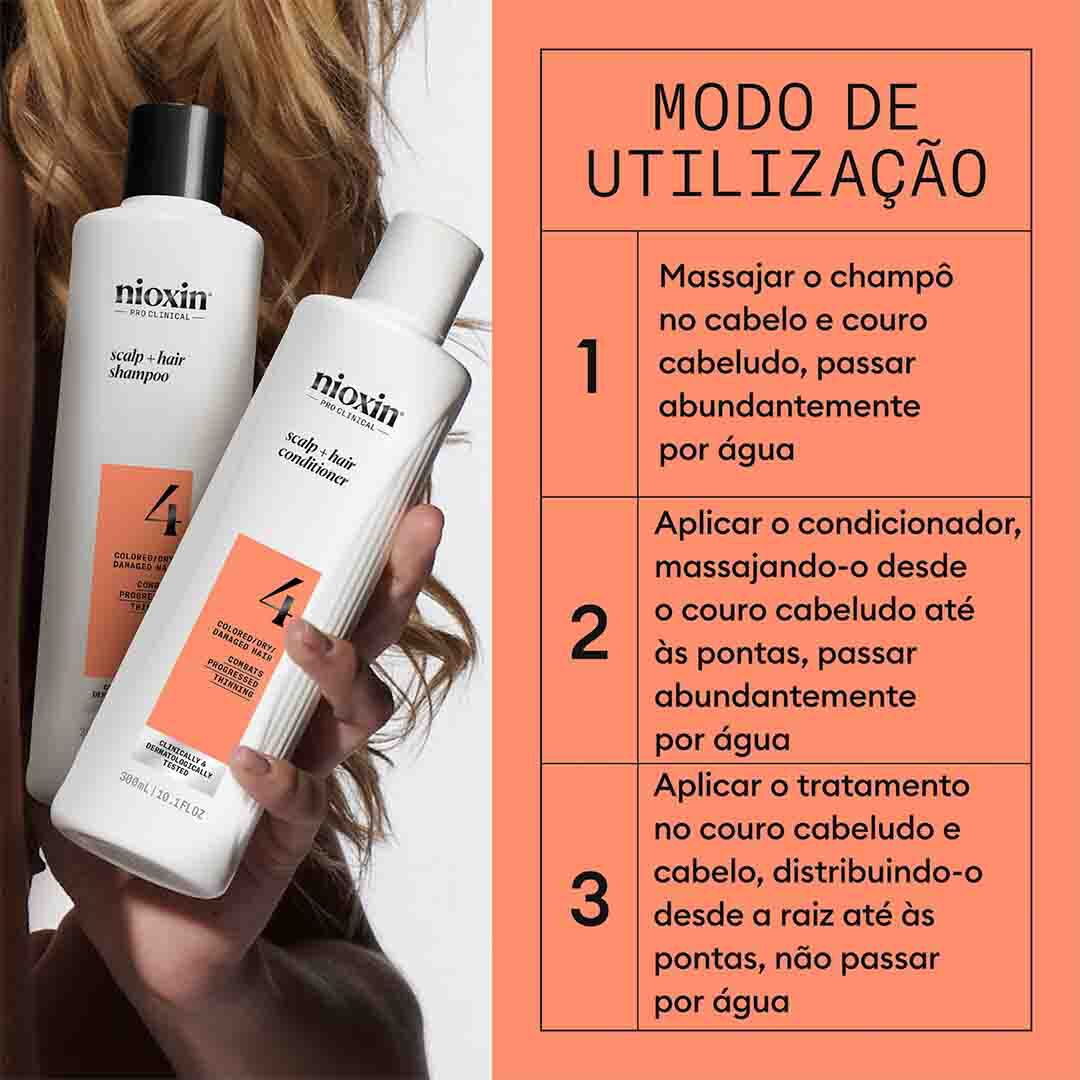 Nioxin Sistema 4 Kit Tratamento Cabelos Pintados - 1un