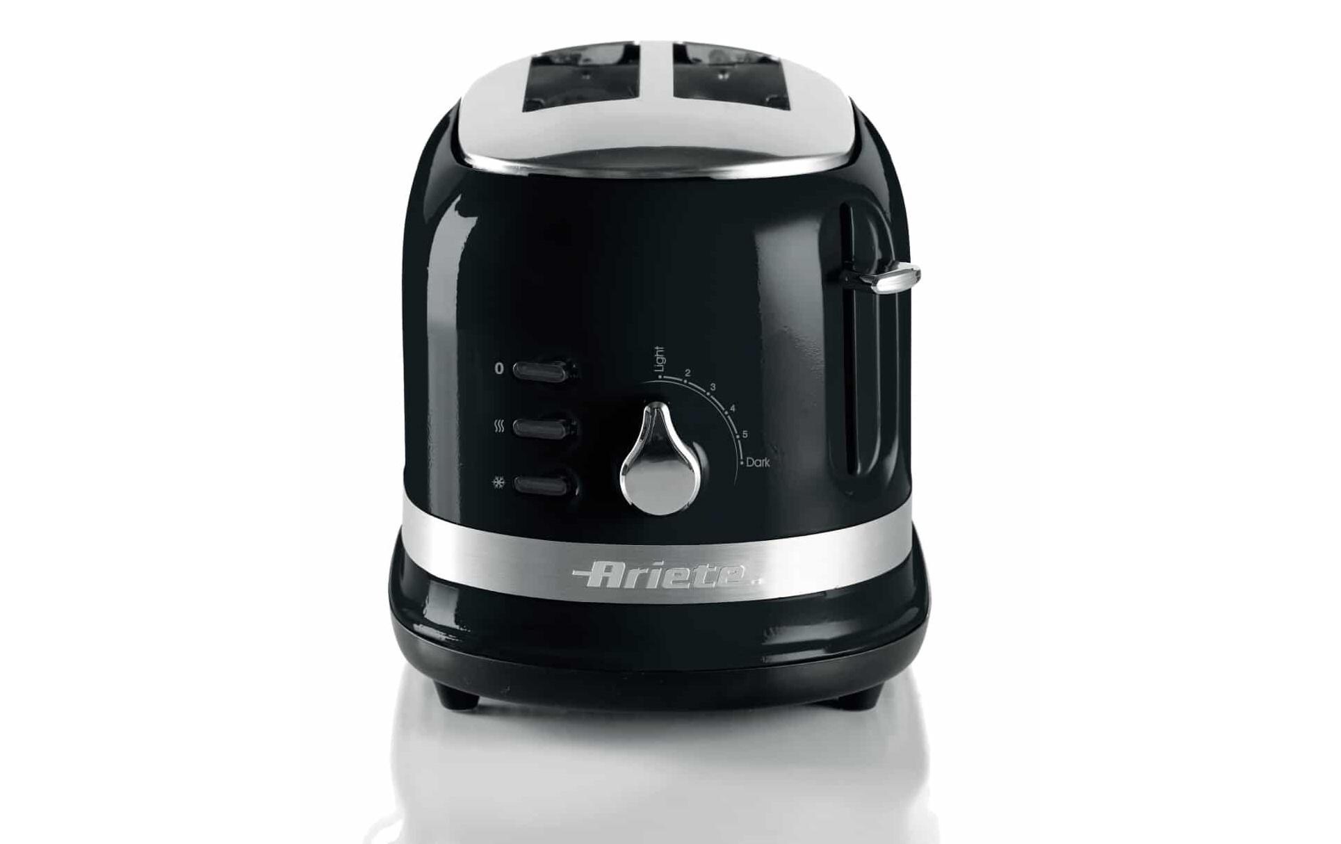 Toaster MODERNA SchwarzKlassischer Toaster mit Klemmen