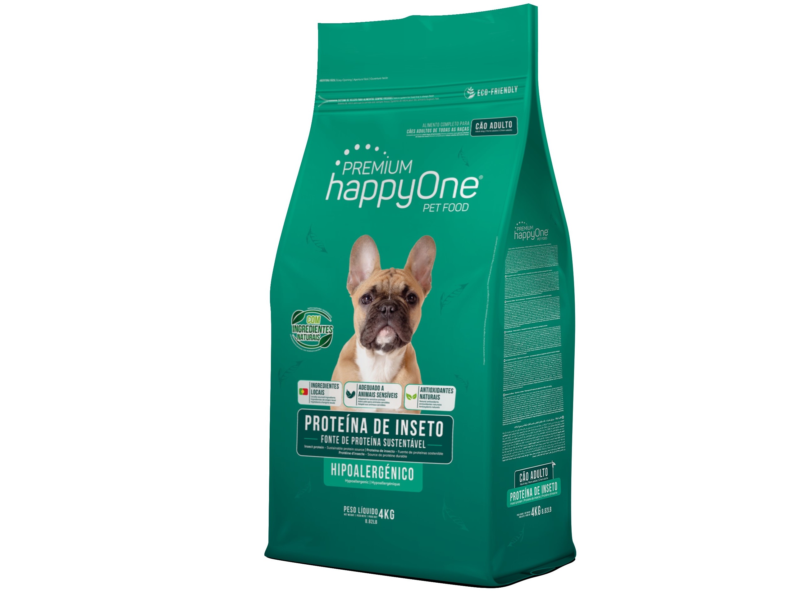 RAÇÃO PARA CÃO HAPPYONE PREMIUM PROTEÍNA DE INSETO 4 KG