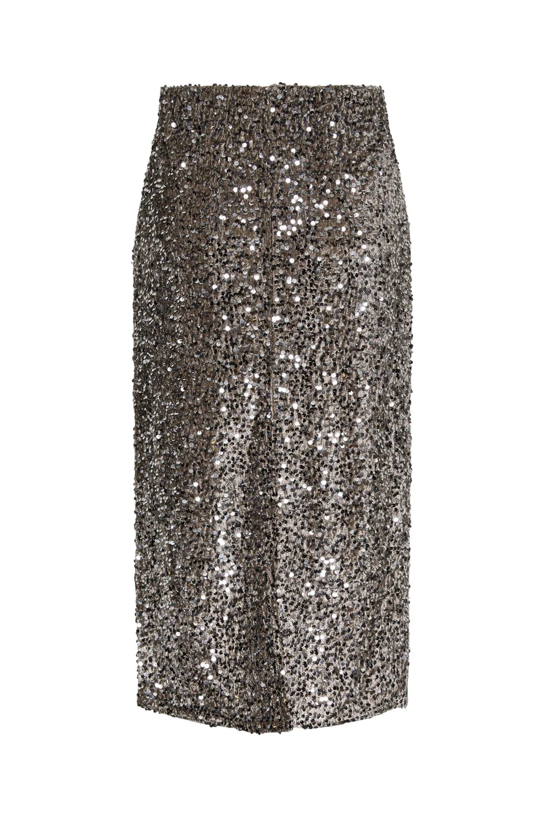 Pieces Pckam Midi Skirt 4641526 morel silver sequins