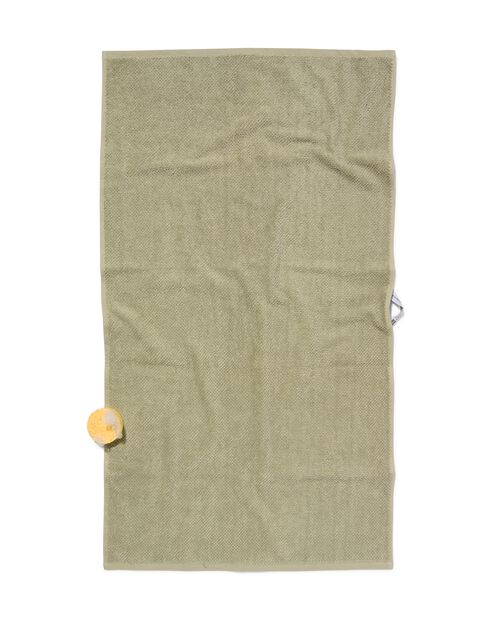 serviette de bain 2ème vie coton recyclé vert clair