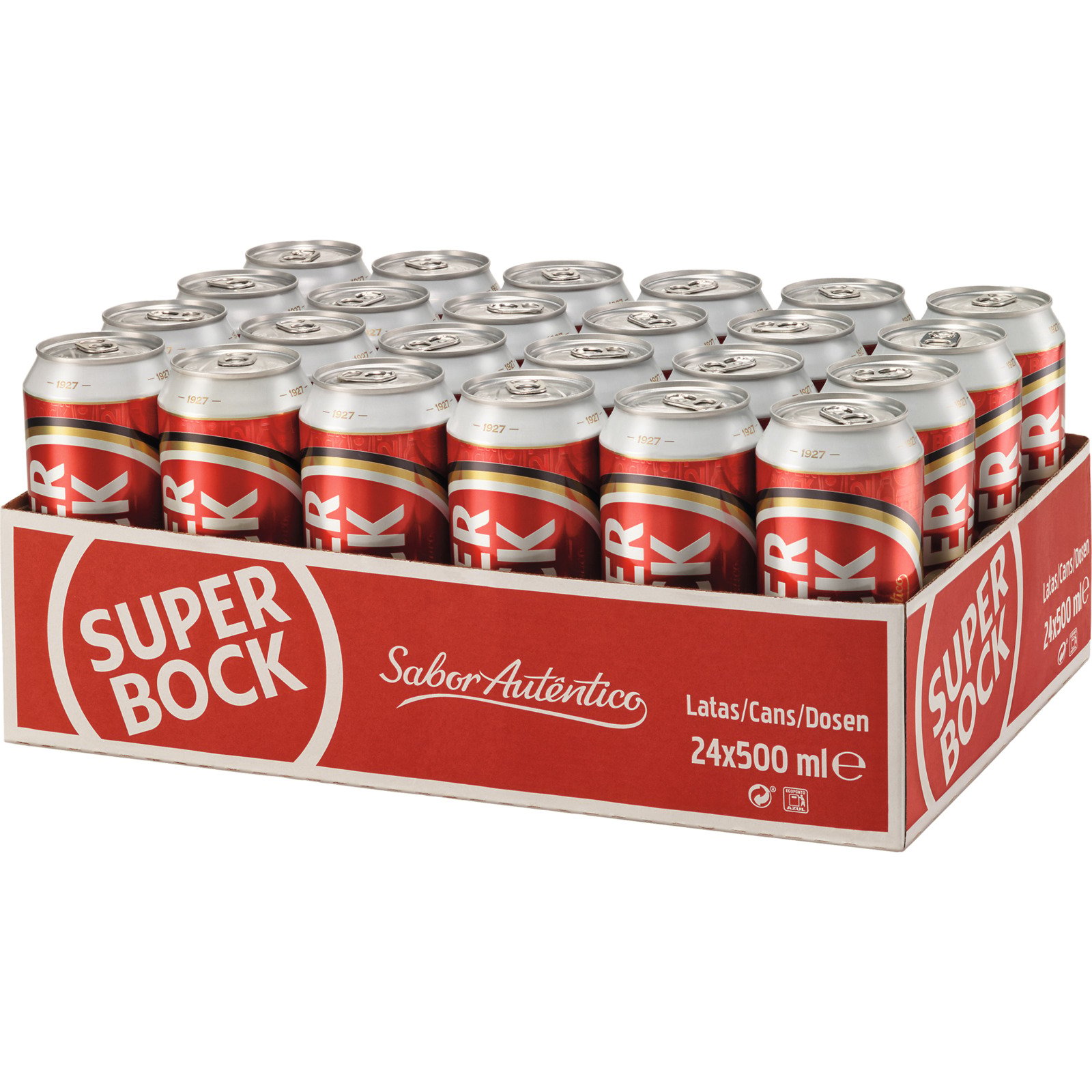 Super Bock Bier 24 x 50 cl Dosen