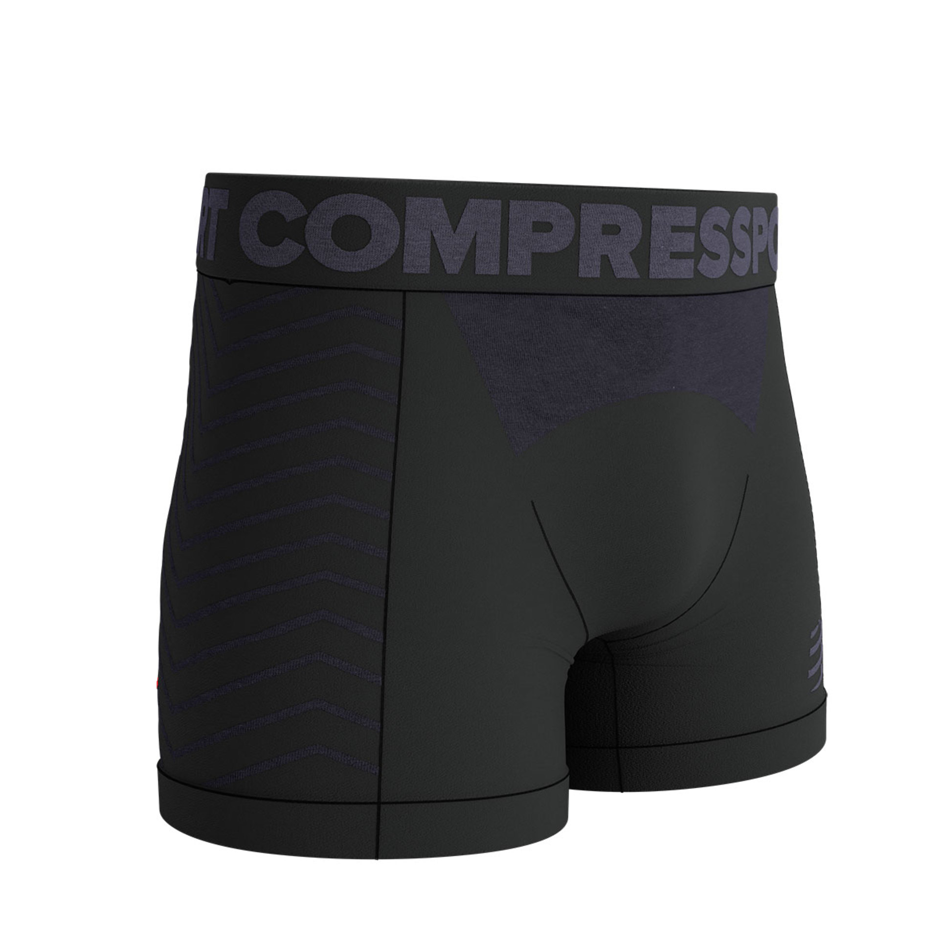 Compressport Seamless Boxer Zwart/Grijs Heren