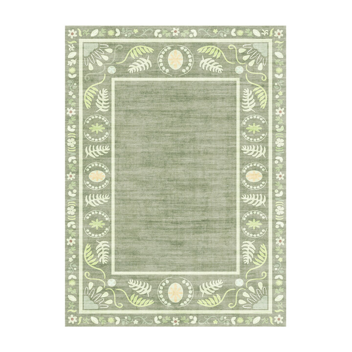 Buitenvloerkleed - Maui Border Groen