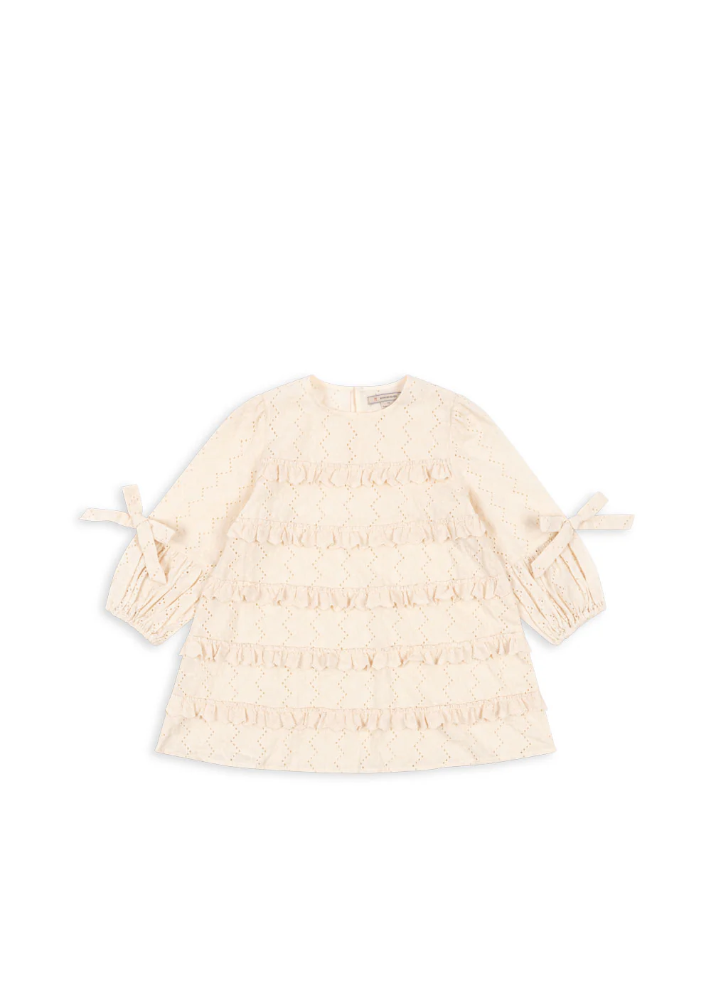 Frilla kjole - buttercream - 12M