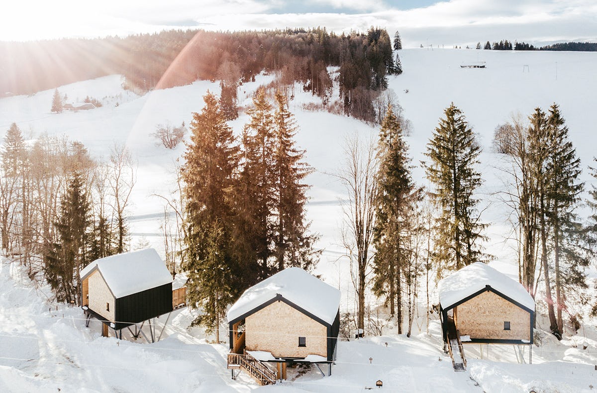 Romantikurlaub im Baumhaus Chalet für 2