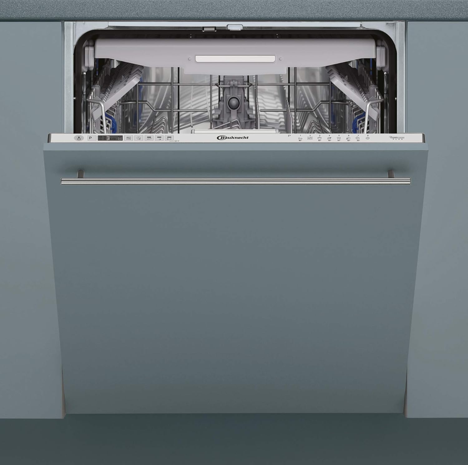 Bauknecht BIO 3O26 PF Vollintegrierbarer Geschirrspüler 60 cm / 14 Maßgedecke / 7 Standardprogramme und 1 Sensorprogramm/PowerClean/ActiveDry/Besteckschublade/Vollwasserschutz