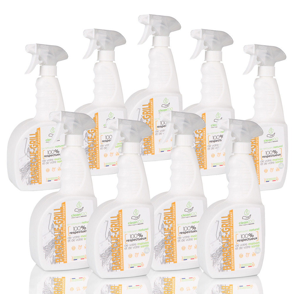 Dégraissant liquide spécial barbecue - sprayer - 750ml - ecologique et hypoallergénique - nettoyant grilles de barbecue et planchas