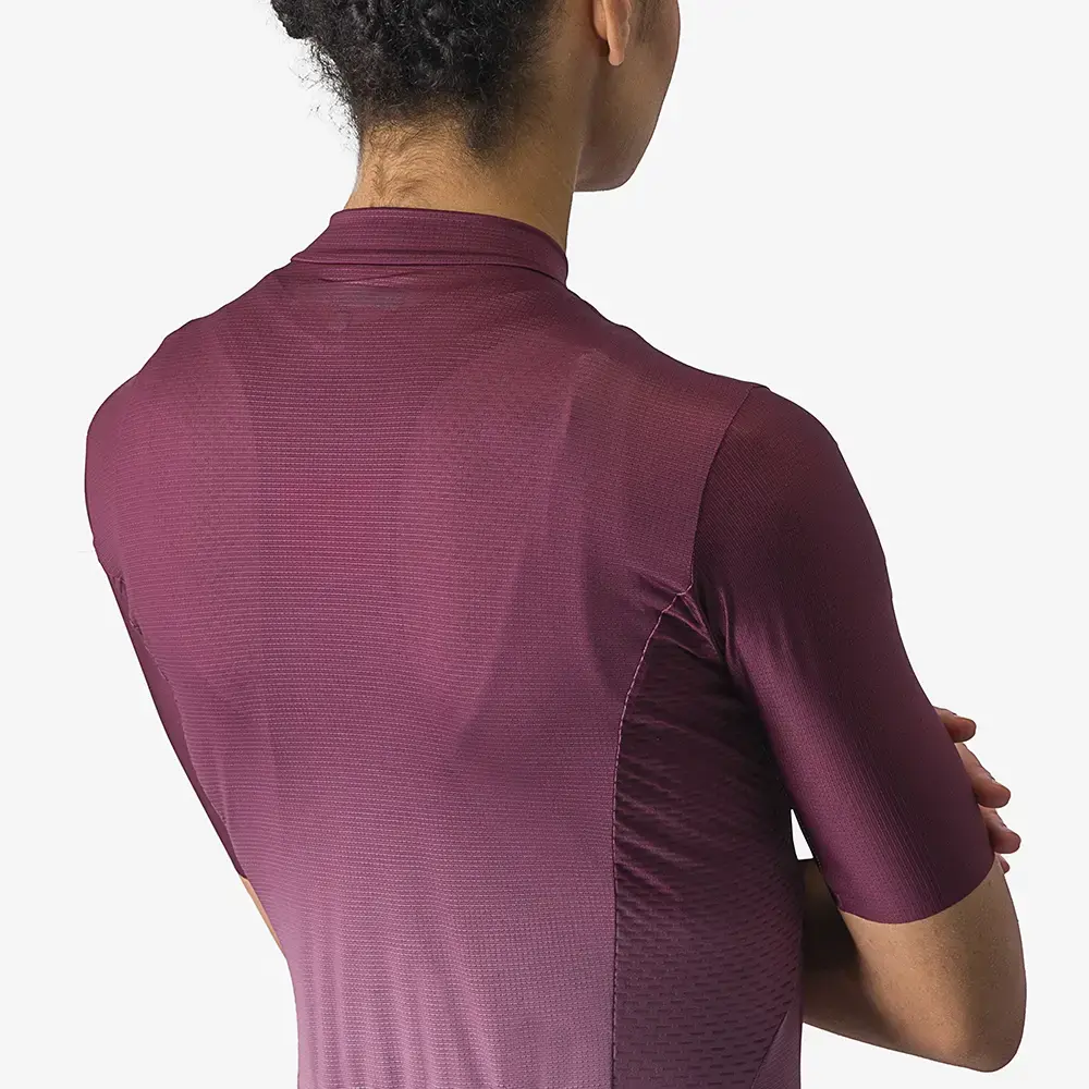 Castelli Salita Fietsshirt Korte Mouwen Donkerrood/Paars Dames