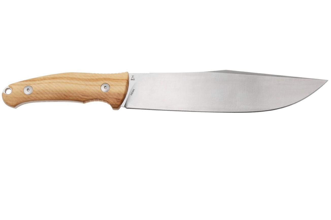 Viper Trail VT4068UL Satin N690, Olive Wood, vaststaand mes, Jens Anso design