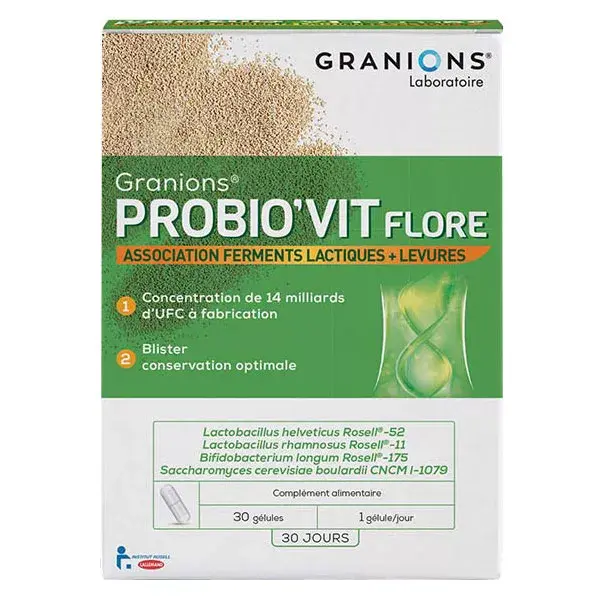 Granions Probio'Vit Flore 30 cápsulas