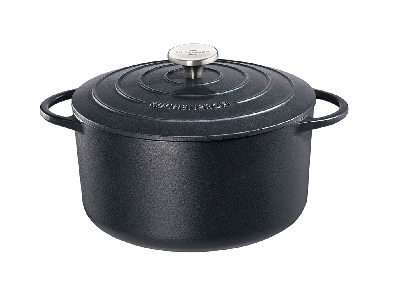 KÜCHENPROFI Bratentopf mit Deckel 24 cm schwarz