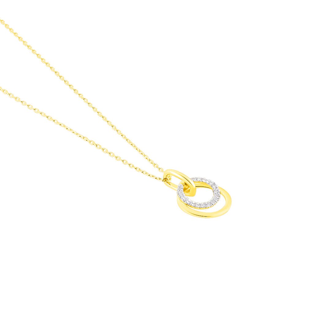 Collier Megan Or Jaune Diamant