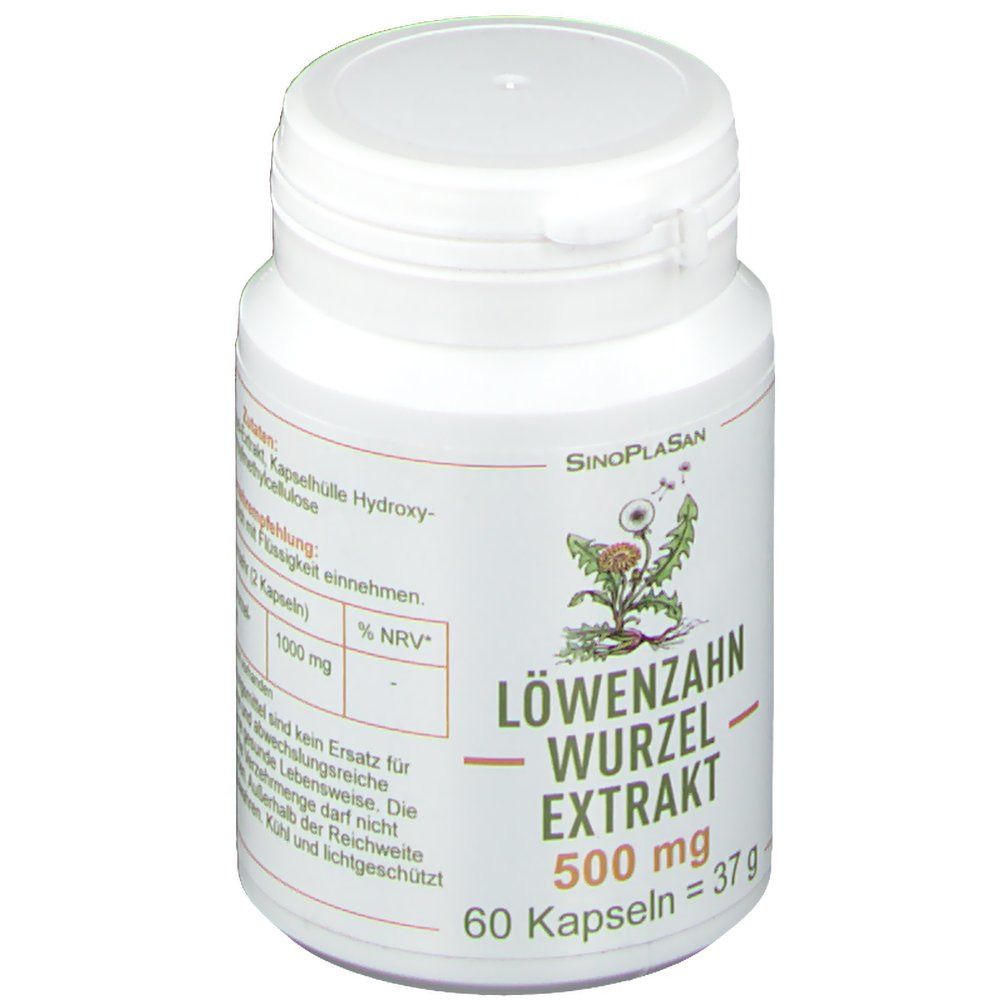 SinoPlaSan Löwenzahnwurzel-Extrakt 500 mg