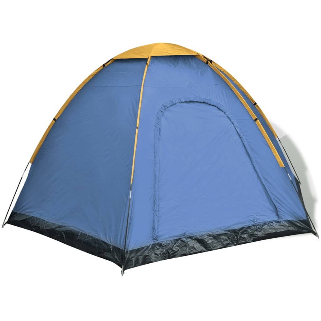 Barraca Vidaxl para 6 pessoas, azul e amarela