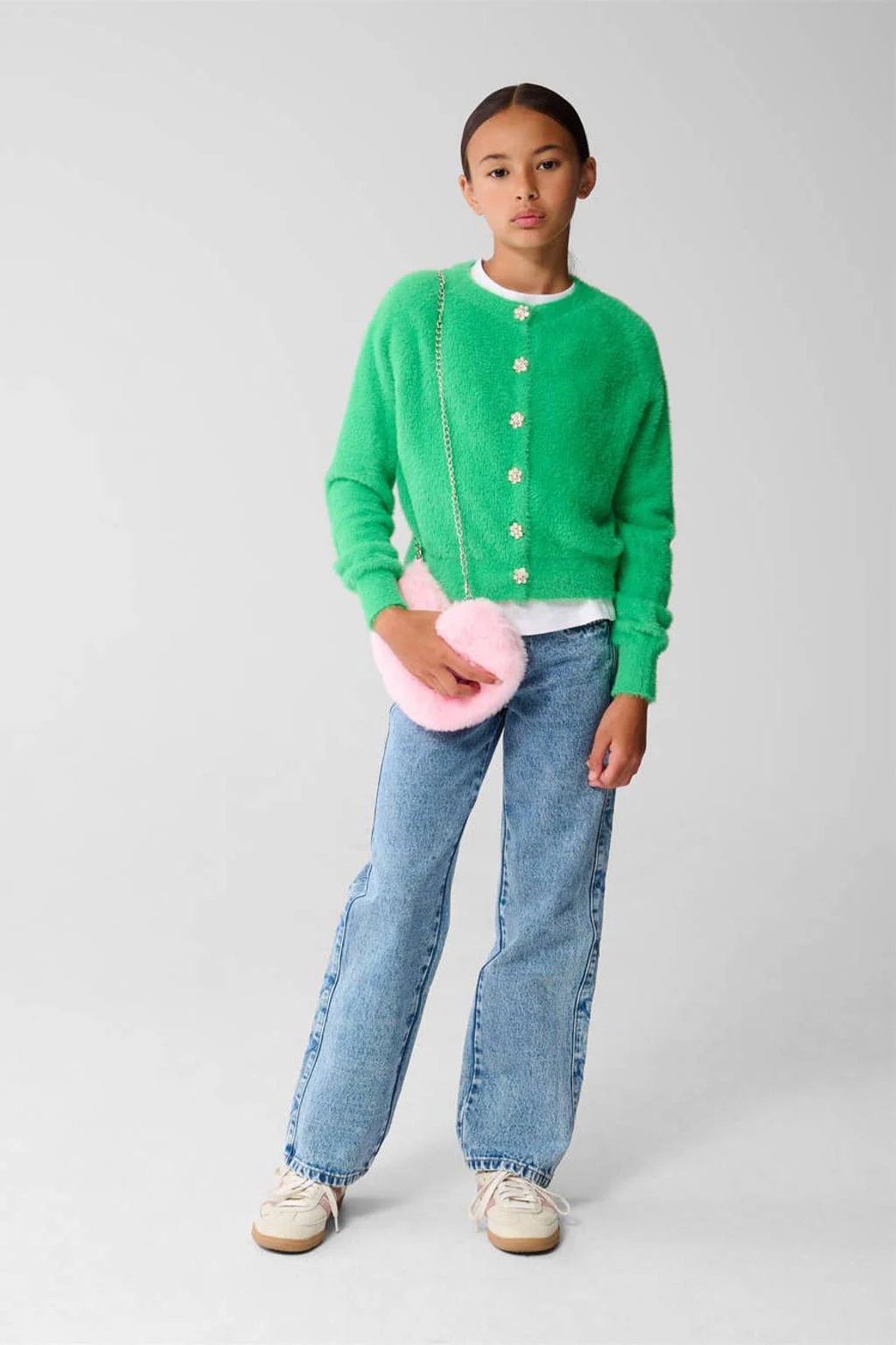 Shoeby cardigan groen gebreid