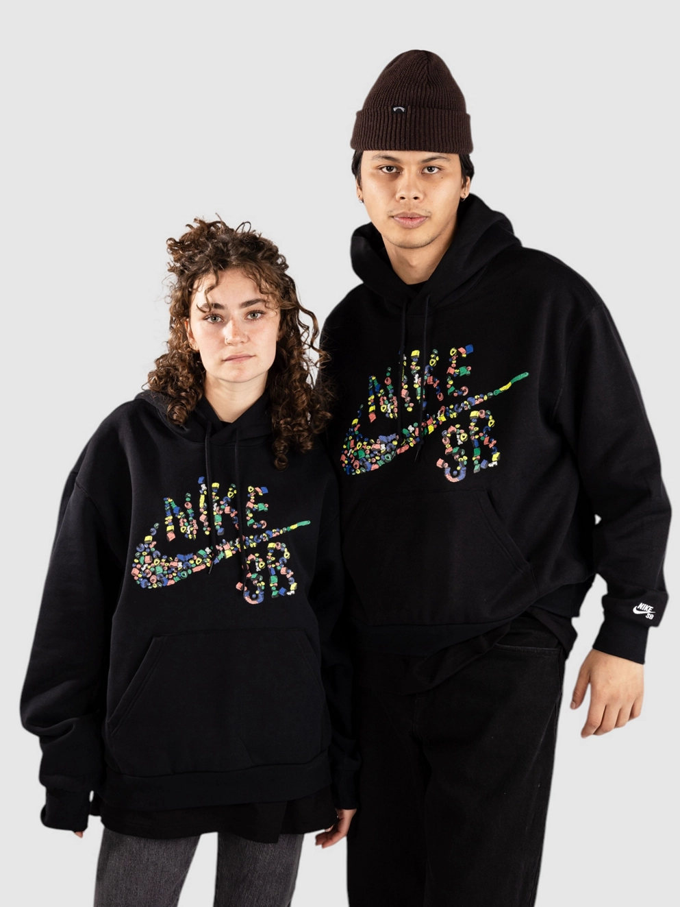 Nike SB Fleece Pull-Over Skate Hoodie black/white