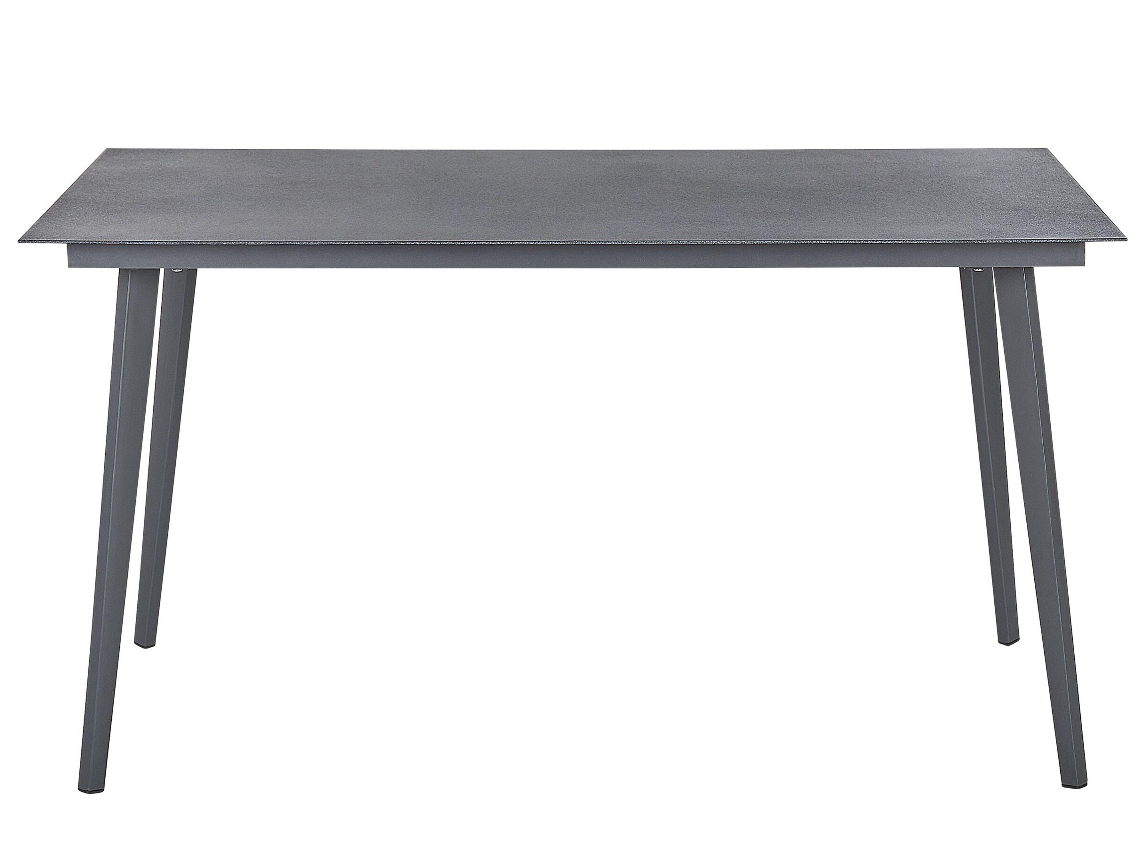 Tuin eettafel MILETO 140 cm 80 cm Glas Grijs