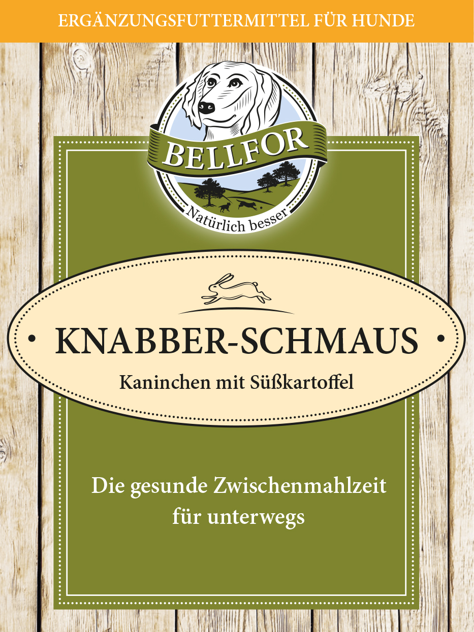 Biscuits pour chiens à la viande de lapin fraîche - knabber-schmaus - 100g