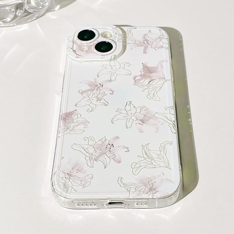 Japilavio - Bloemen telefoonhoesje - iPhone 15 Pro Max / 15 Pro / 15 Plus / 15 / 14 Pro Max / 14 Pro / 14 Plus / 14 / 13 Pro Max / 13 Pro / 13 / 13 mini / 12 Pro Max / 12 Pro / 12 / 12 mini / 11 Pro Max / 11 Pro / 11