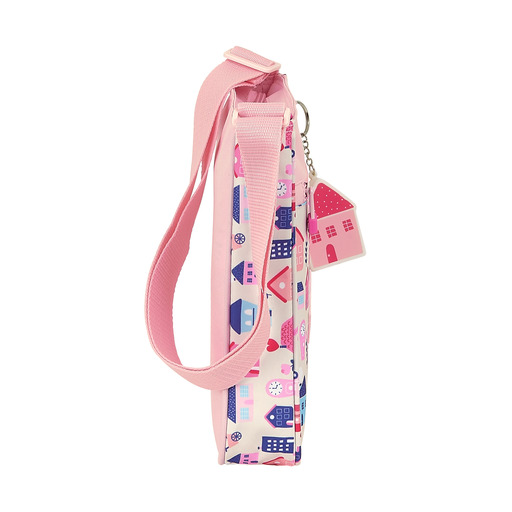 Bolsa de ombro Safta M431, rosa claro, tamanho médio, unissex infantil.