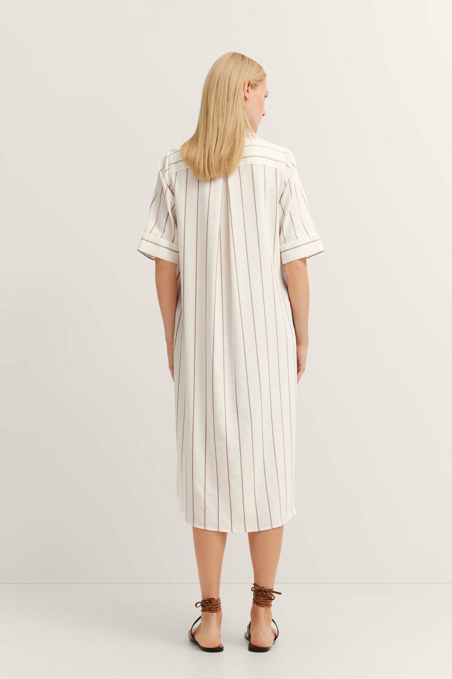 bugatti Hemdblusenkleid aus Leinen-Mix