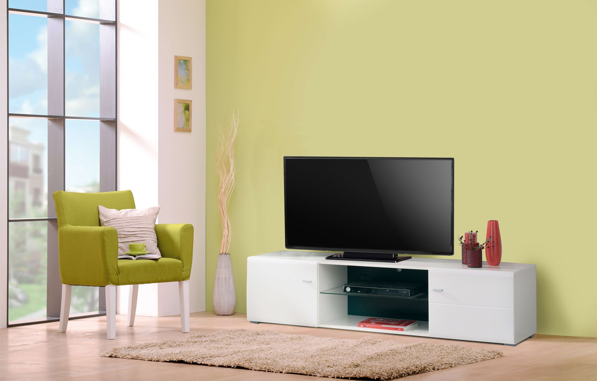 INOSIGN Lowboard »Rex TV-Kommode TV-Lowboard« Hochglanzfront, Breite 170 cm, mit und ohne LED-Beleuchtung